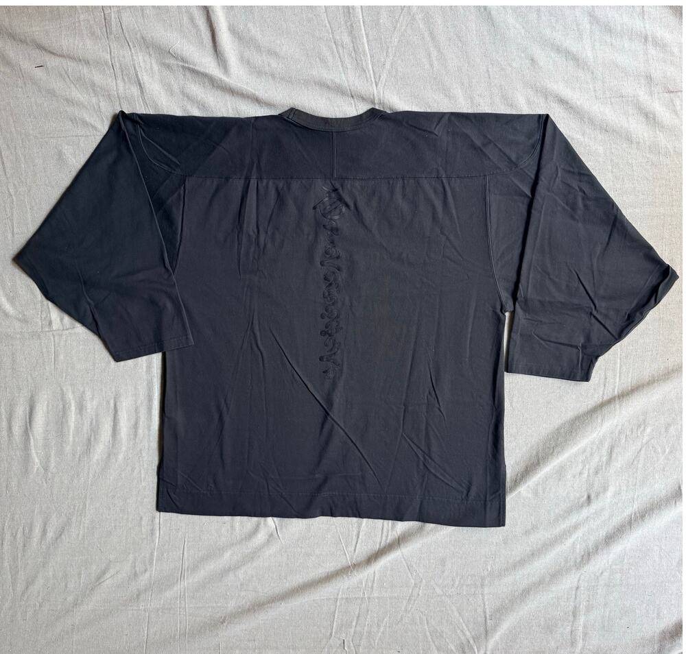 Sasquatchfabrix Shirt Men's L Wa-Hockey Cutsewn Oversized Black Made in Japan